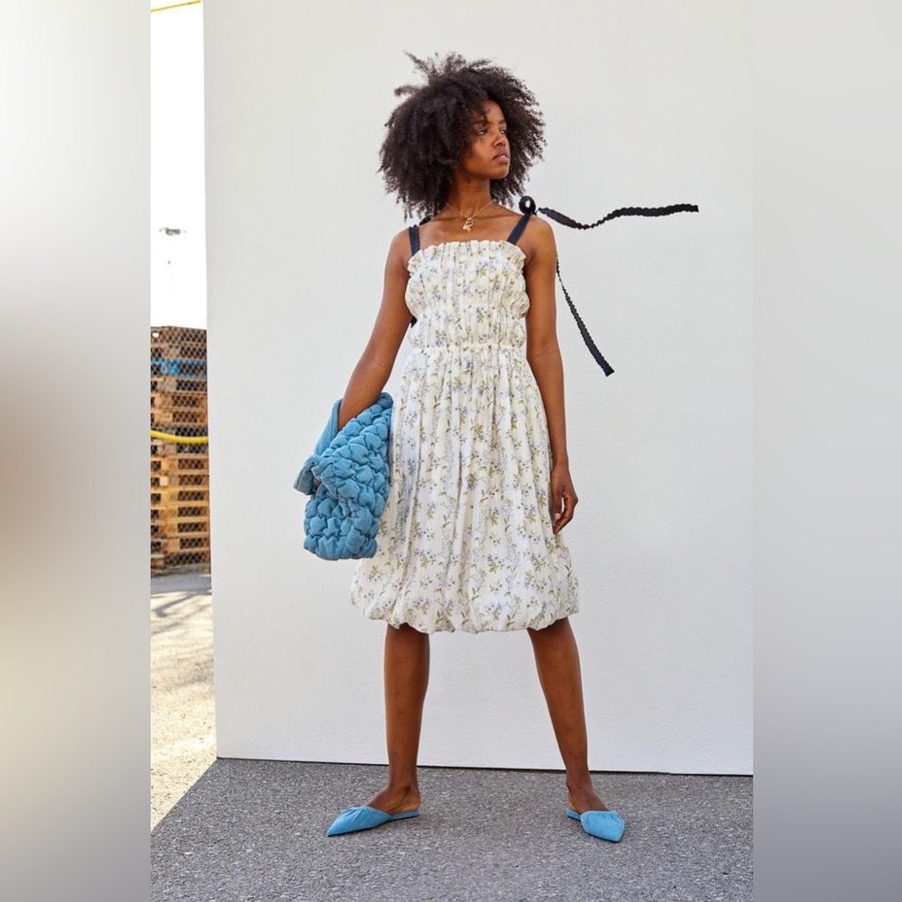 Brock Collection x H&M Tie Straps Floral Dress - Size M